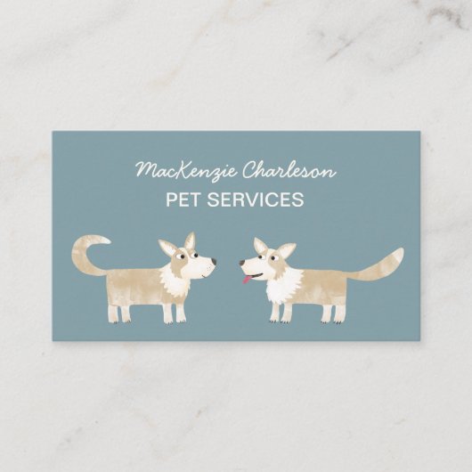 Visitekaartje Dog Pet Services (Voorkant)