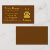Visitekaartje Dog Trainers (Voorkant / Achterkant)