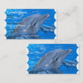 Visitekaartje dolfijn (Voorkant / Achterkant)