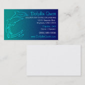 Visitekaartje dolfijn (Voorkant / Achterkant)