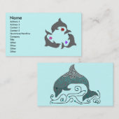 Visitekaartje dolfijnen (Voorkant / Achterkant)
