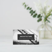 Visitekaartje: Donkere architect Visitekaartje (Staand voorkant)