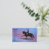 Visitekaartje Dressage Horse (Staand voorkant)