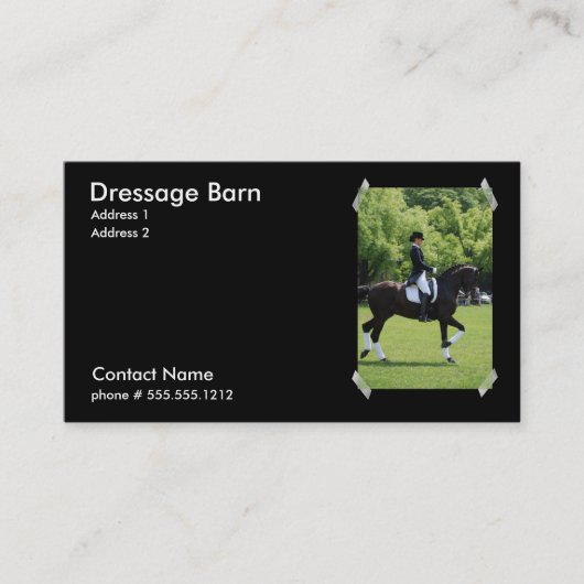 Visitekaartje Dressage Horse (Voorkant)