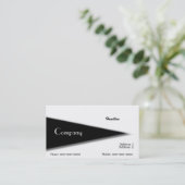 Visitekaartje driehoek (Staand voorkant)