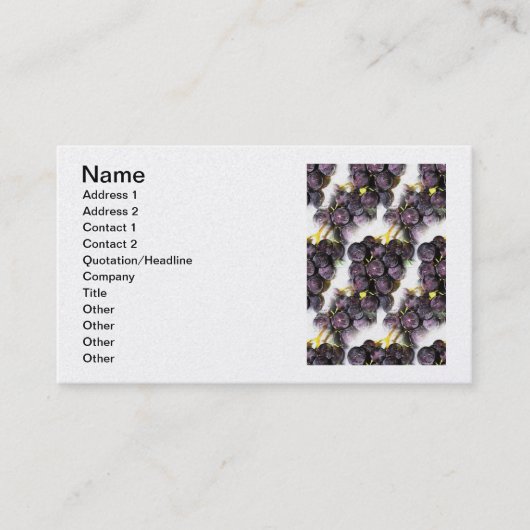 Visitekaartje druiven (Voorkant)