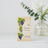 Visitekaartje druiven van wijndruivenras (Staand voorkant)