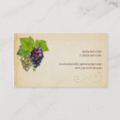 Visitekaartje druiven van wijndruivenras (Achterkant)