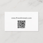 Visitekaartje Drukwasbedrijf (Achterkant)