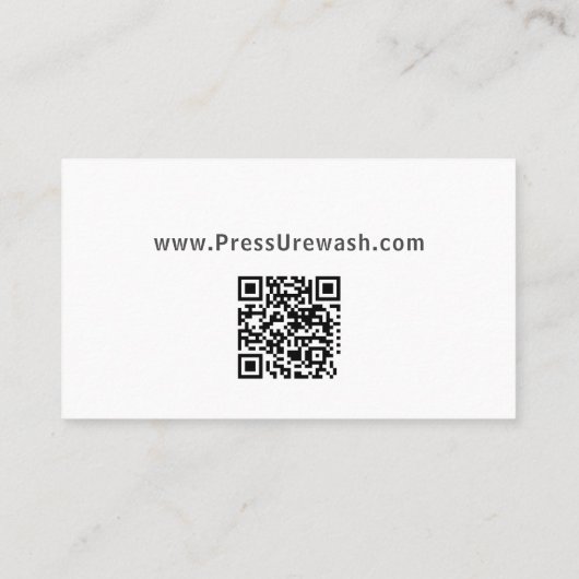 Visitekaartje Drukwasbedrijf (Achterkant)