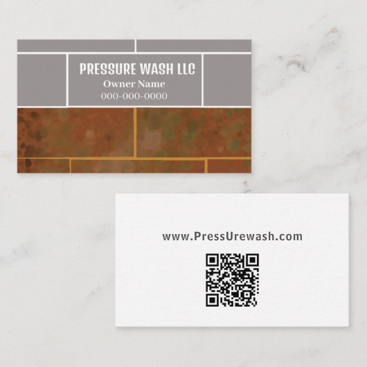 Visitekaartje Drukwasbedrijf (Voorkant / Achterkant)