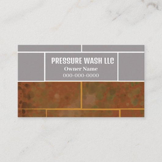 Visitekaartje Drukwasbedrijf (Voorkant)