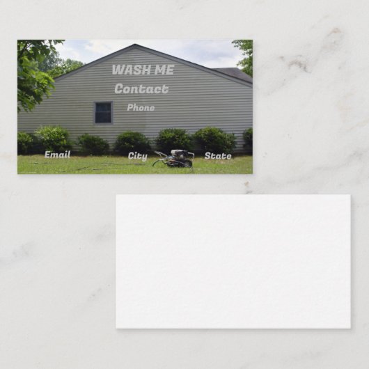 Visitekaartje Drukwasservice (Voorkant / Achterkant)