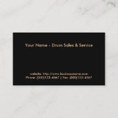 Visitekaartje: Drum Sales & Service Visitekaartje (Achterkant)