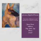 visitekaartje, Duitse herderredding Visitekaartje (Voorkant / Achterkant)