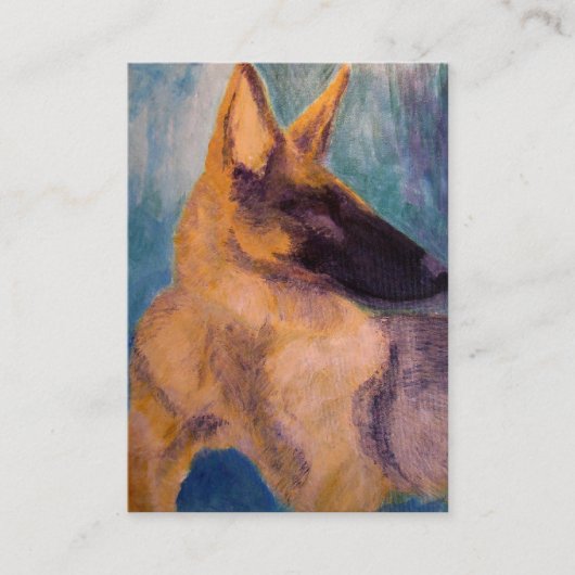 visitekaartje, Duitse herderredding Visitekaartje (Voorkant)