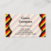 Visitekaartje Duitse instructeur (Voorkant)