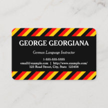 Visitekaartje Duitse taaldocent