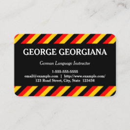 Visitekaartje Duitse taaldocent