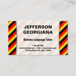 Visitekaartje Duitse taaltaal