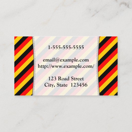 Visitekaartje Duitse vertaler (Achterkant)