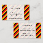 Visitekaartje Duitse vertaler (Voorkant / Achterkant)