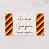 Visitekaartje Duitse vertaler (Voorkant)