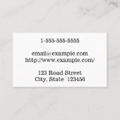 Visitekaartje Duitse vertaler (Achterkant)