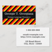 Visitekaartje Duitse vertaler (Voorkant / Achterkant)