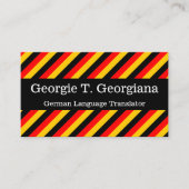 Visitekaartje Duitse vertaler (Voorkant)