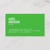 Visitekaartje Eco Friendly Cleaning Services (Achterkant)