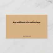 Visitekaartje Editable Electricia (Achterkant)