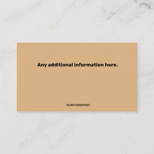 Visitekaartje Editable Electricia (Achterkant)