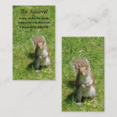 Visitekaartje eekhoorn (Voorkant / Achterkant)