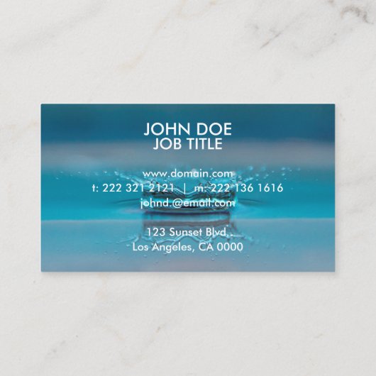 Visitekaartje || eenvoudig | moderne (Achterkant)