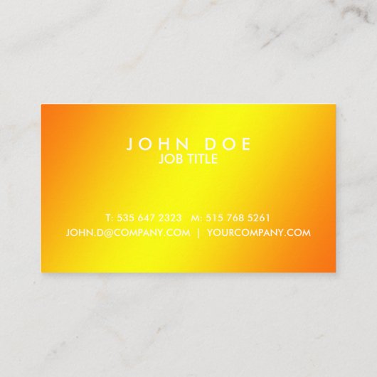 Visitekaartje || eenvoudig | moderne (Achterkant)