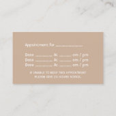 Visitekaartje Eenvoudig Tooth-pictogram tandheelku Afsprakenkaartje (Achterkant)