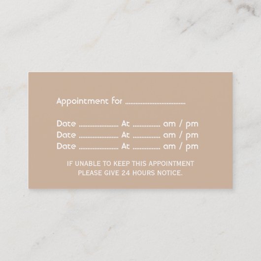 Visitekaartje Eenvoudig Tooth-pictogram tandheelku Afsprakenkaartje (Achterkant)