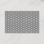 Visitekaartje eenvoudig zwart-wit (Voorkant)