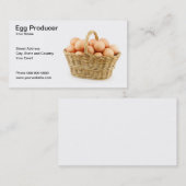 Visitekaartje eierproducent (Voorkant / Achterkant)