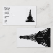 Visitekaartje Eifel Tower (Voorkant / Achterkant)
