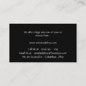 Visitekaartje Eiffel Tower Girly Diva (Achterkant)