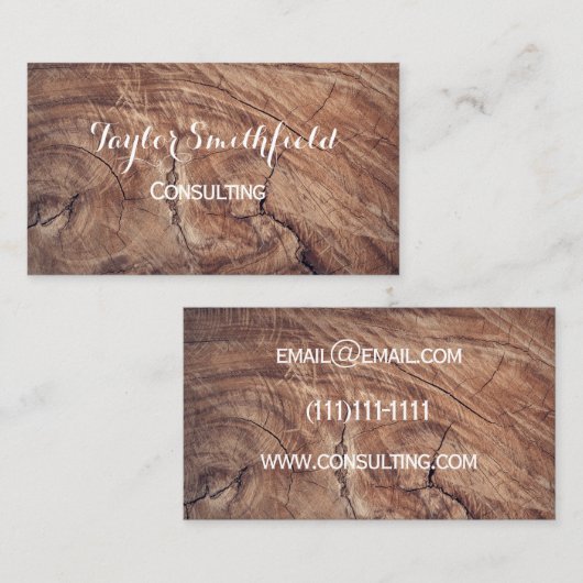 visitekaartje eikenboom (Voorkant / Achterkant)