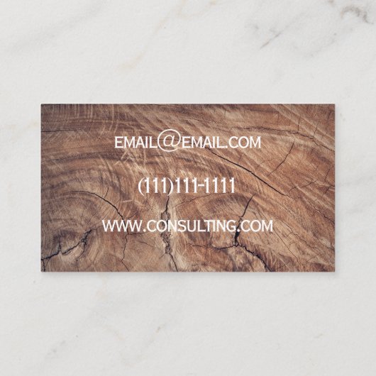 visitekaartje eikenboom (Achterkant)