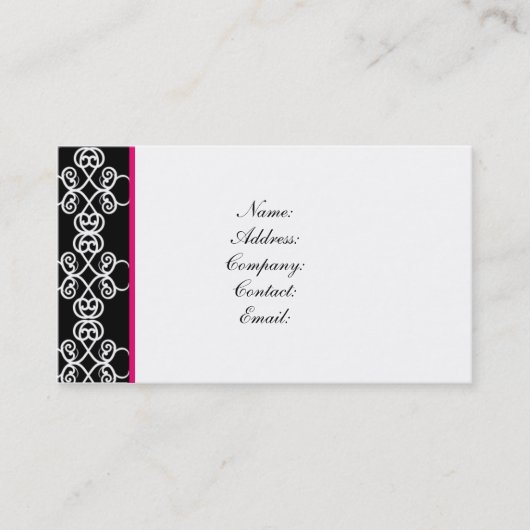 visitekaartje - elegant (Voorkant)