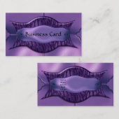 Visitekaartje Elegant African Paarse Metal (Voorkant / Achterkant)