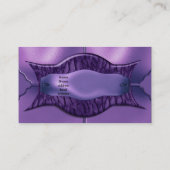 Visitekaartje Elegant African Paarse Metal (Achterkant)