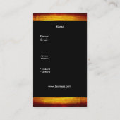 Visitekaartje Elegant Aziatisch Thema Goud Rood (Achterkant)