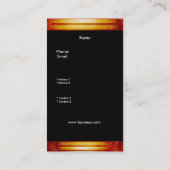 Visitekaartje Elegant Aziatische Scene Goud Rood (Achterkant)