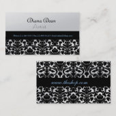 VISITEKAARTJE ELEGANT DAMASK (Voorkant / Achterkant)